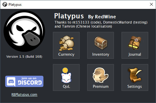 Platypus Main UI